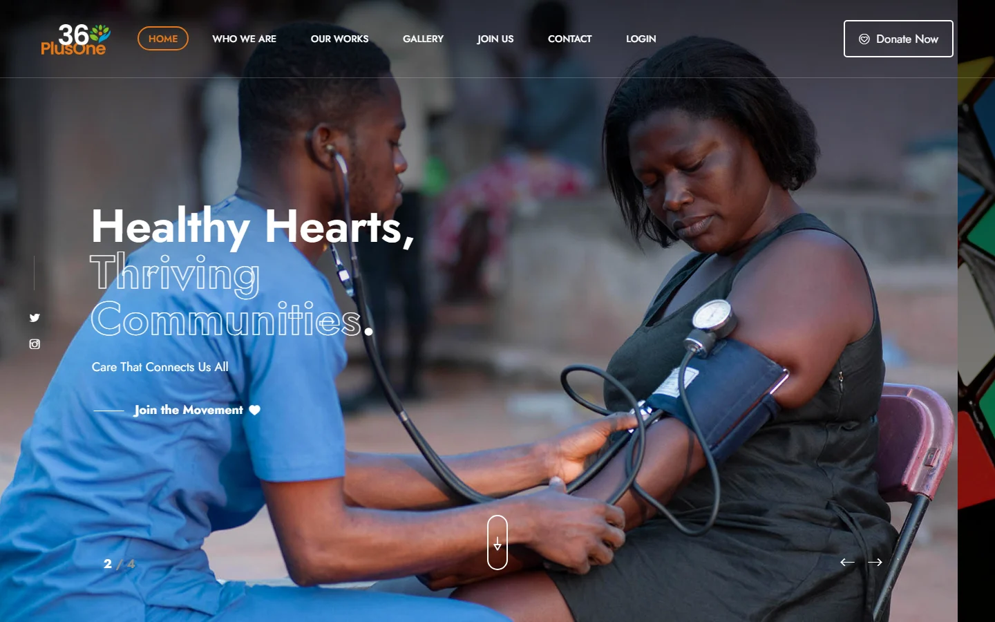 36 Plus One website homepage